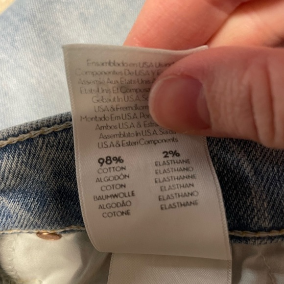 Mother Superior jeans the insider crop step fray thanks racer stripe women’s 24 - Picture 6 of 11